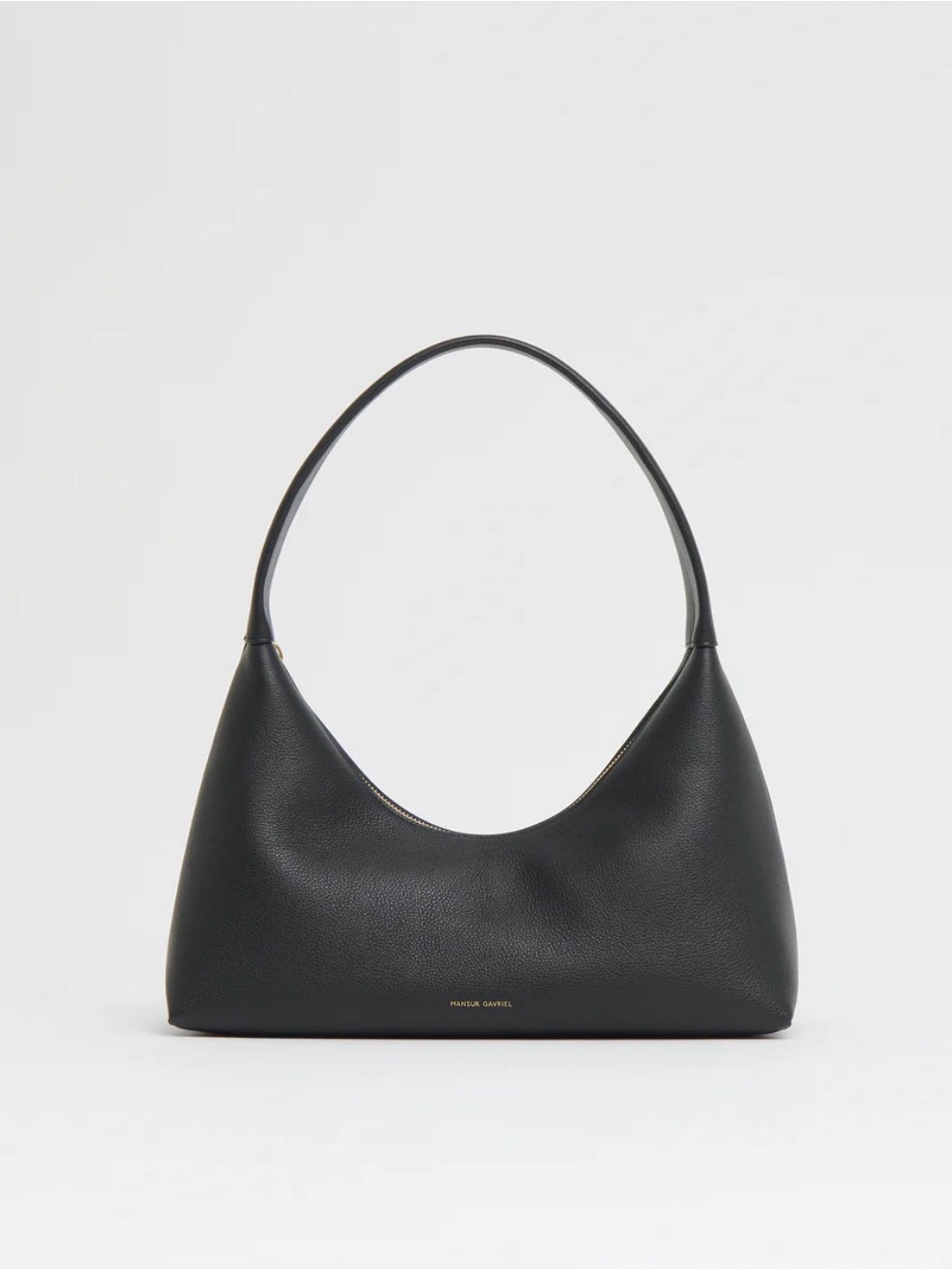 Mansur Gavriel Candy Baguette Black Leather Bag In Black